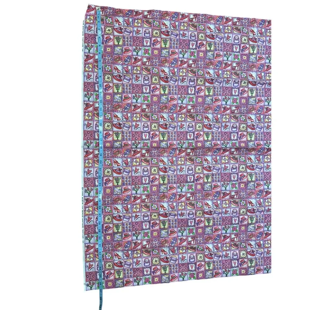 Sisterhood of Purple Fabric Jody Houghton Red Hat Society 1 Yard 45X37
